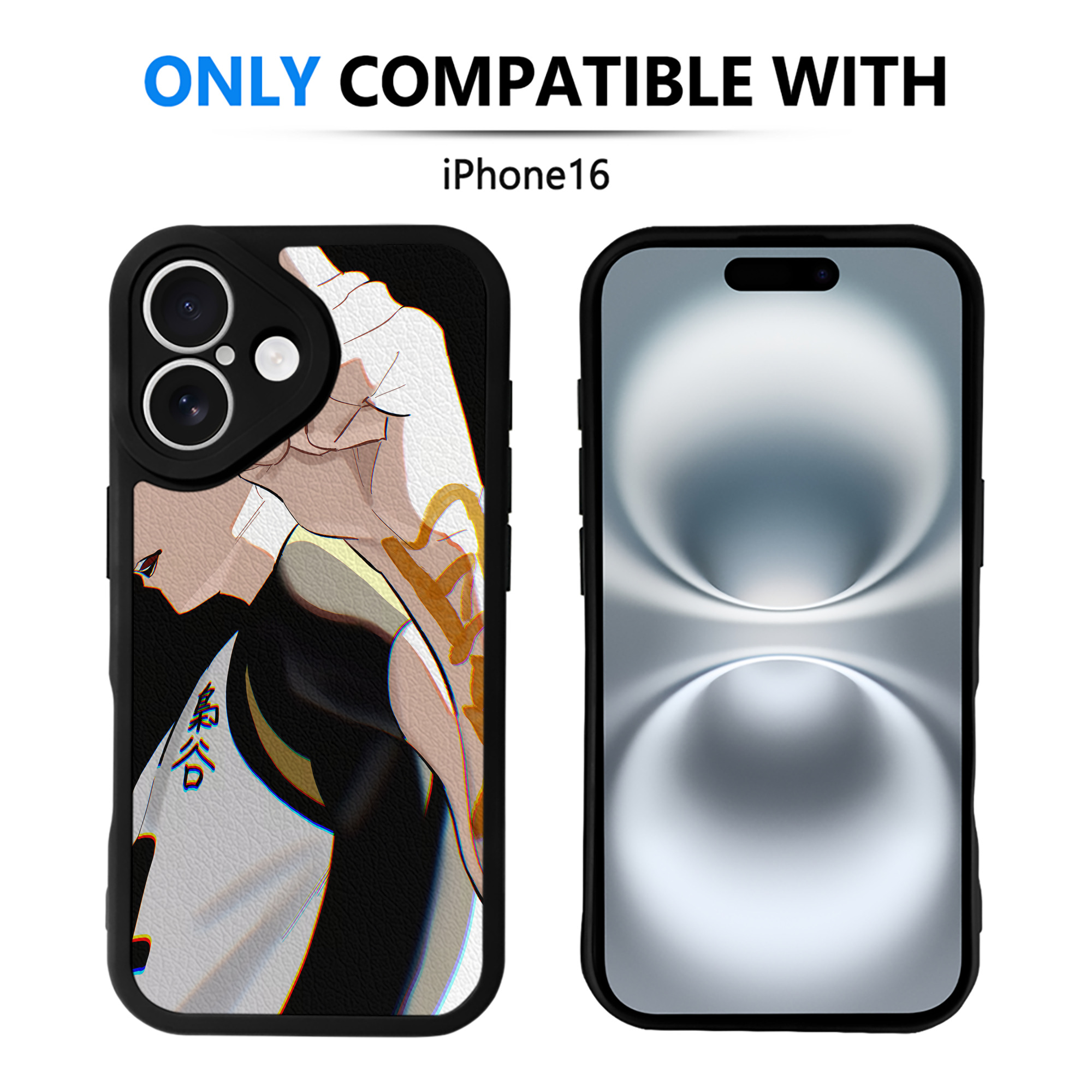 （画像用） ハイキュー!! Haikyu!! 【iPhone 16シリーズ対応】シリコンスマホケース（レザー調） 材質：シリコン